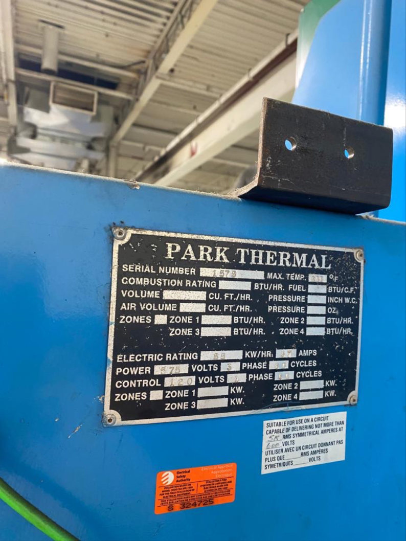 Park Thermal Anealing Oven, Machine ID: 8240